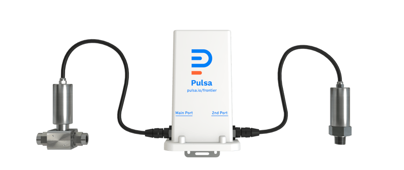 Pulsa Frontier Link with both ports connected to Pulsa Frontier (first-party) sensors Pulsa Frontier Link with both ports connected to Pulsa Frontier (first-party) sensors